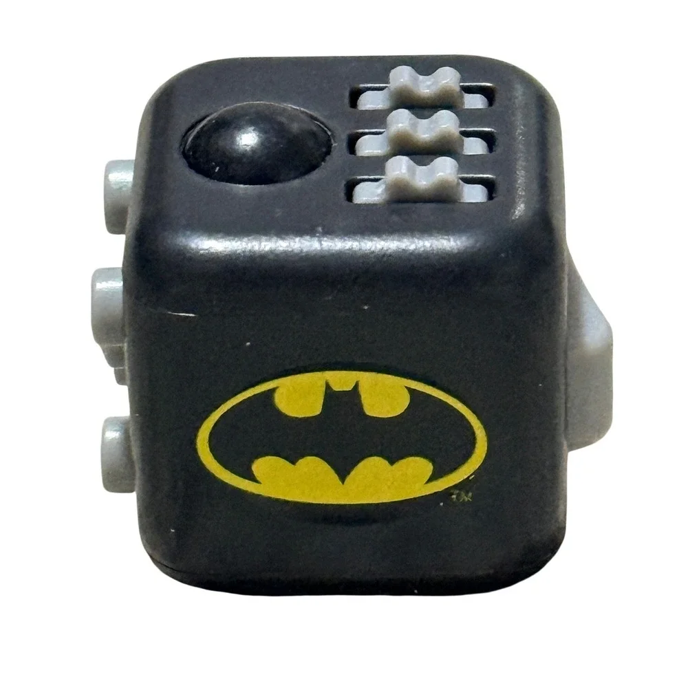 DC Comics Batman Fidget Cube Stress Relief Toy Black Grey Kids Boys